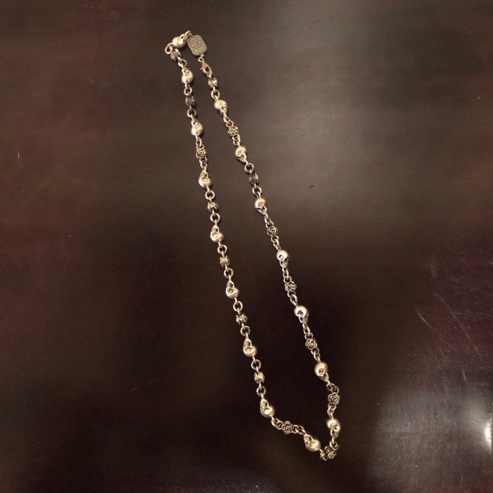 ♦️🔴 SOLD 🔴♦️ Rare King Baby Skull/Rose Necklace